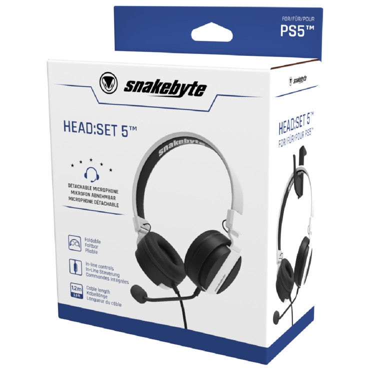 Slušalice sa mik. za PS5  - snakebyte PS5 HEAD:SET5 (PS5)