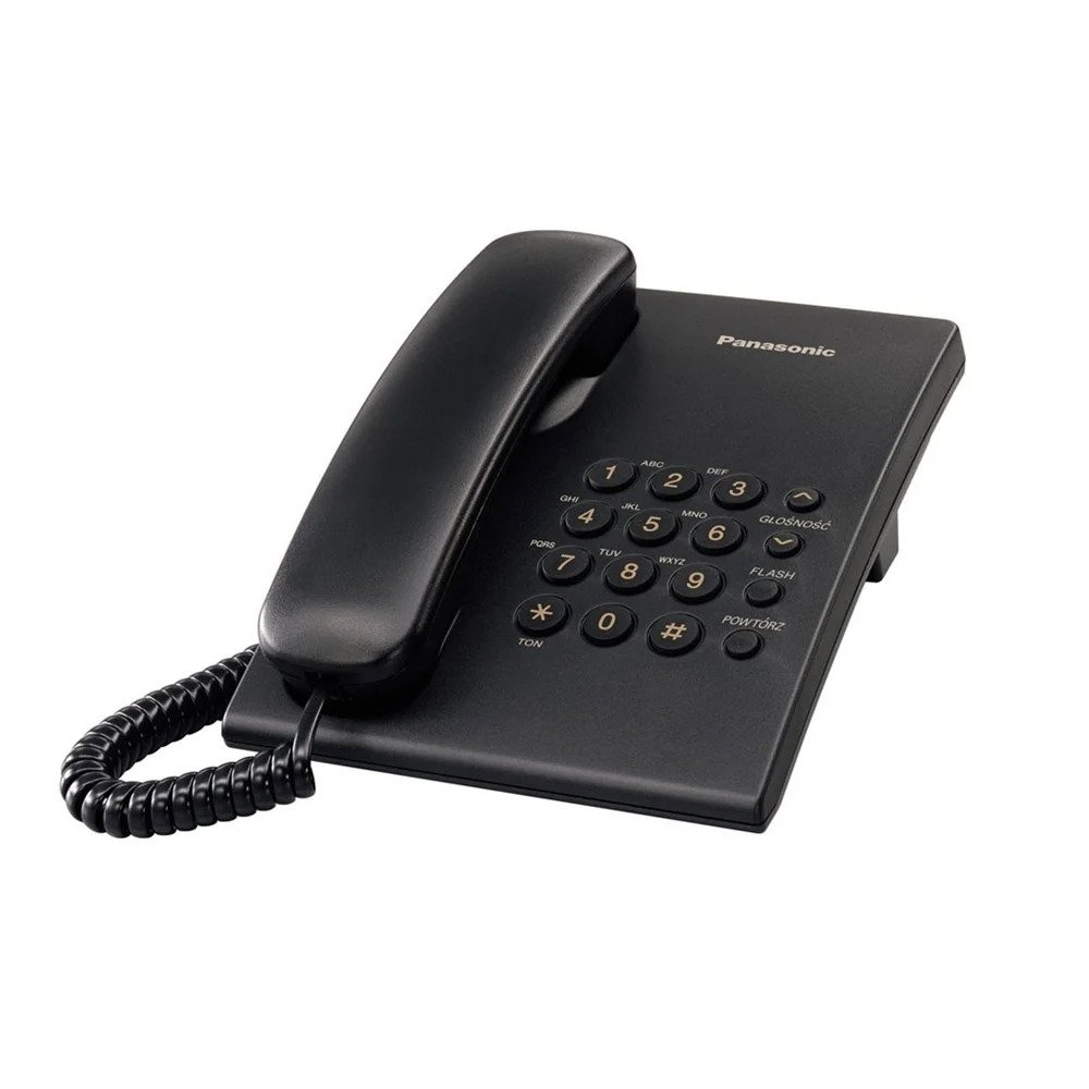 PANASONIC KX-TS500FX stoni telefon CRNI